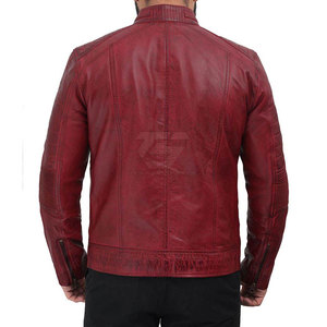 Custom Design Men <b>Leather</b> <b>Jacket</b> For Casual Wear <b>Real</b> Genuine <b>Leather</b> Made Men Winter <b>Jacket</b> - Product Image 4