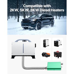 Marmitta per Riscaldatore Diesel da 0,94 Pollici, in Alluminio, con 2 Morsetti e Viti, Perfetta per Riscaldatori Diesel - Aggiornamento per Condizionatore da Parcheggio Auto - Product Image 3