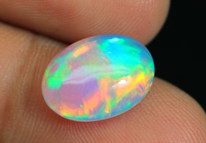 Opale d'Éthiopie (4-6 carats par taille) - Pierre cabochon éclatante aux reflets arc-en-ciel, prix de gros - Product Image 6