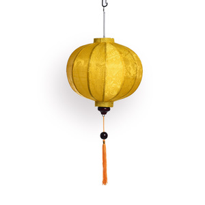 Fournisseur vietnamien de lanternes en tissu de haute qualité de Hoi An, lanternes décoratives en bambou naturel et soie. - Product Image 2