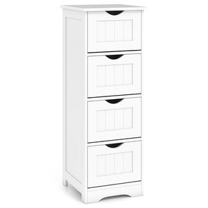 Mobiletto da terra a 4 cassetti autoportante con dispositivo anti-ribaltamento per bagno - Product Image 5