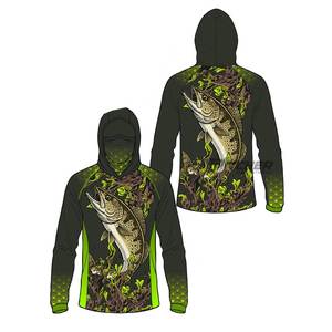Camisas de Pesca con Capucha, Ligeras, Transpirables, Impermeables, Anti-UV, Estampadas, para Uso en Verano, Pedido al por Mayor - Product Image 1