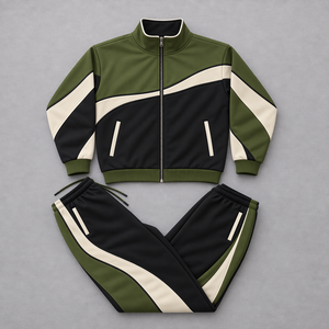Professional Windbreaker Jacket <b>Pants</b> Set Mens Athletic Training Sportswear Lightweight Breathable Custom Design - Product Image 4