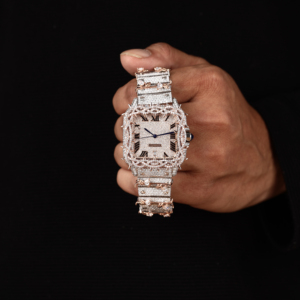 Relojes de Lujo con Diamantes Incrustados, Reloj de Diamantes Totalmente Incrustado, Caja Cuadrada Personalizada, Relojes Hip Hop Brillantes para Mujer - Product Image 5