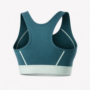 ชุดออกกำลังกายพลัสไซส์ น้ำหนักเบา พิมพ์ลายด้านหน้าได้ตามต้องการ สปอร์ตบราสำหรับผู้หญิง ออกกำลังกายกลางแจ้ง ไร้ตะเข็บ สีพื้น รองรับระดับปานกลาง ระบายอากาศได้ดี - Product Image 3