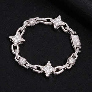 Pulsera de Eslabones con Diamantes Cultivados en Laboratorio, Plata 925, Ligera, Diamantes Certificados, Joyería Fina de Lujo para Hombre y Mujer, Regalo - Product Image 2