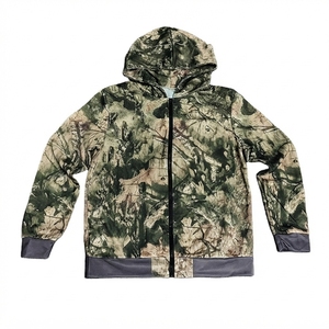 Custom Printed Men's Camouflage Half <b>Zip</b> <b>Hooded</b> Sweatshirt 100% Polyester <b>Zip</b> Hoodie Casual Streetwear Loose Fit Quick Dry - Product Image 4