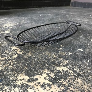 Oval Iron Wire Eco-Friendly Storage <b>Basket</b> with Handles Modern Multi-Purpose <b>Bread</b> Fruit Vegetable Holder - Product Image 4