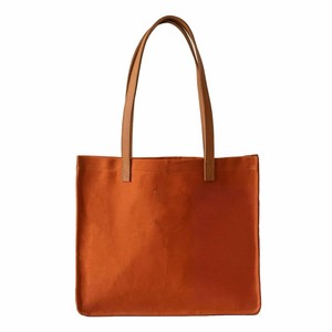 <b>Large</b> Orange <b>Canvas</b> Tote <b>Bag</b> With Shoulder Length Handle Daily Use Shopping <b>Bag</b> - Product Image 1