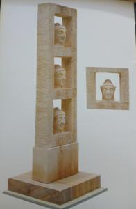 Statue de Bouddha artisanale en grès naturel pour l'aménagement extérieur, les sanctuaires domestiques, les studios de yoga, les centres de villégiature et les jardins - Product Image 2