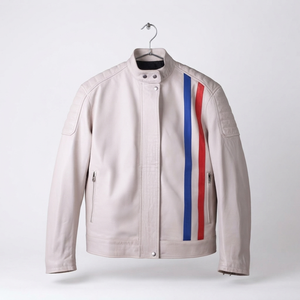 Veste en cuir de vache véritable pour homme, col rabattable, style motard, respirante, imperméable, streetwear, hiver - Product Image 5