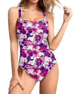 Traje de Baño Sublimado para Mujer, Fácil de Lavar, Material Duradero, Transpirable, Cómodo, Antiarrugas, Ropa de Playa - Product Image 1