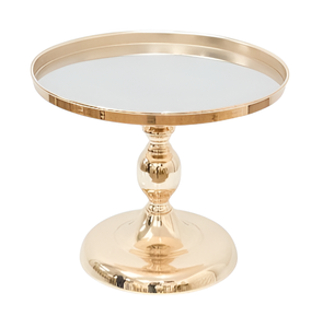 Base para Pastel Dorada con Superficie Reflectante, Elegante Exhibidor de Postres para Bodas, Fiestas y Decoración de Hogar de Alta Gama - Product Image 4