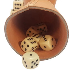 Custom Genuine Leather Personalized Logo <b>Dice</b> Cup with <b>Dice</b>-Eco-Friendly & Durable Classic Style for Gifts - Product Image 6