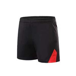Ensemble de tenue de tennis pour homme, dégradé rouge, polo à manches courtes avec short noir, vêtements de sport respirants et à séchage rapide, services OEM - Product Image 5