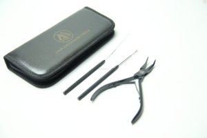 Premium Commercial 10 pièces ensemble d'outils d'extension de cheveux Micro liens outil et pince à ruban Logo personnalisé accueilli - Product Image 5