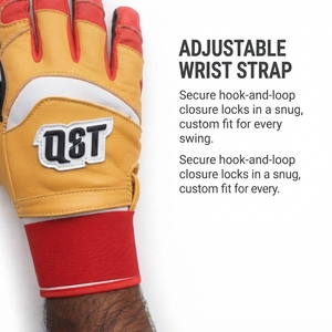 Guantes de Béisbol de Cuero con Logotipo Personalizado, Ecológicos, Transpirables, con Cierre en la Muñeca, Flexibles, Perforados, Ajuste Cómodo - Product Image 5