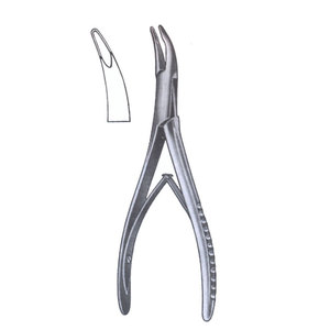 Rongeur à os chirurgical orthopédique en acier inoxydable à double action, instrument médical réutilisable OEM - Product Image 1