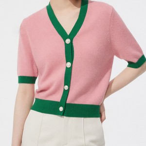All Colors Available Oversize <b>Cardigan</b> Long Sleeve Plaid Pattern Cute <b>Cardigan</b> Sweater With Pockets & Custom Logo For Unisex - Product Image 1