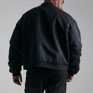 Blouson Bomber Homme Personnalisable Couleur Unie 100% Nylon – Nouvelle Collection Haute Qualité Tendance - Product Image 3