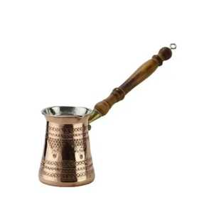 Cafetera Turca de Acero Inoxidable, Cezve, Ibrik, Jarra para Espumar Leche con Mango Ergonómico Negro - Product Image 2