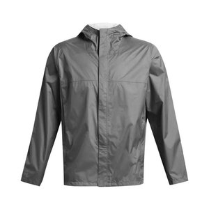 Men's <b>Hooded</b> Front Logo Winter <b>Rain</b> <b>Jacket</b> Soft Touch Waterproof Breathable Eco-Friendly Casual - Product Image 1