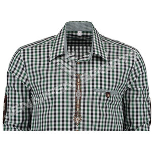 Disfraz de Oktoberfest de manga larga a cuadros verde+negro+blanco, disfraz bávaro para el Festival de la Cerveza Alemana, juegos de fiesta alemanes - Product Image 3