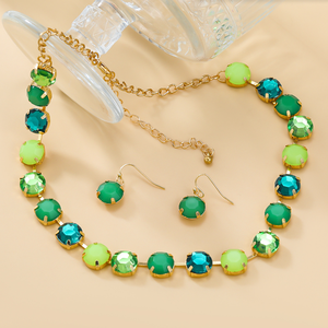 Collier de perles irrégulières en résine faites à la main, multicolores, bijoux de mode, artisanat moulé, pour femmes et filles - Meilleures ventes - Product Image 1