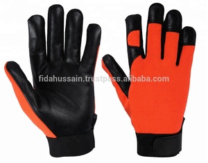 Venta al por mayor de cuero sintético de la mejor calidad en la seguridad mecánica de cuero guantes de trabajo de protección de las manos guantes mecánicos de impacto - Product Image 6