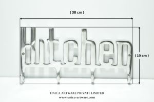High on Demand Metal Wall <b>Hooks</b> <b>Kitchen</b> Word Design Decorative Hanging Rack for Cups Keys & <b>Kitchen</b> Organizer for Export - Product Image 3