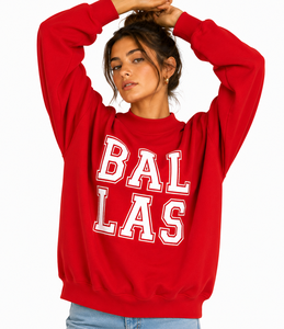 Custom Women's Oversized Mock Neck <b>Jumper</b> Premium Heavyweight Cotton Fleece Sweatshirt Screen print Logo Patch Manufacturer - Product Image 1