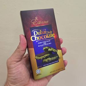 ESTANA Venta al por Mayor, Compra a Granel, Barra de Chocolate Estilo Dubái, Envoltura Flow Wrap, Chocolate Dulce, Chocolate Negro Cubierto, Kunafa con Pistacho - Product Image 3