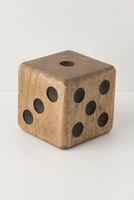 Dés en bois faits à la main de qualité supérieure, écologiques, taille personnalisée, style classique/moderne, pour la famille, les fêtes en plein air, le jardin