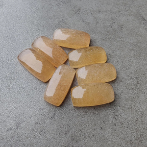 Cabochon de Calcite Naturelle, Coupe Rectangulaire Grande, Orange, Grade AAA, Calibré, Dos Plat, Pierre Précieuse Certifiée, Diverses Tailles - Product Image 2
