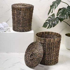 Natural Woven Storage <b>Basket</b> Custom Handmade <b>Wicker</b> Organizer for Living Room Bedroom Wholesale Supplier - Product Image 4