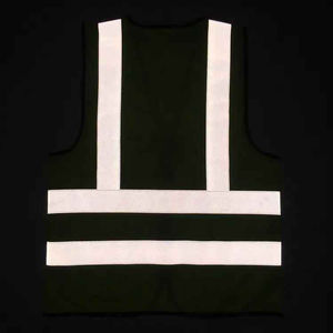 Dernière Gilette de sécurité blanche personnalisée avec logo et poches pour le travail et la construction – Vestes de sécurité personnalisées avec poches - Product Image 4