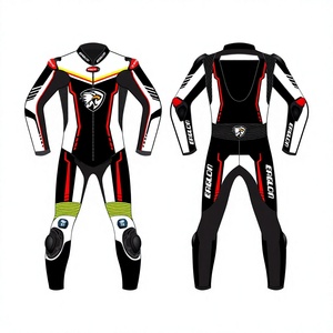 Traje de Motociclismo de Cuero Trex para Hombre, Modelo GSXR, Mono de Carreras, con Protección OEM CE, Manga Larga, 280g - Product Image 1