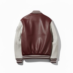 Vestes de baseball personnalisées pour hommes avec logo, uniformes scolaires, broderie chenille, col montant, style streetwear, service OEM - Product Image 2