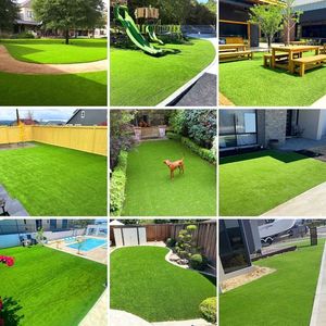 Césped Artificial Realista de 0.8 Pulgadas de Grosor, 3.3 pies x 32.3 pies, Alfombra de Césped Sintético para Interiores y Exteriores, Reemplazo para Jardín y Patio - Product Image 3