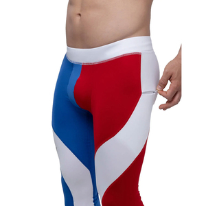 Multi Panels <b>Men's</b> <b>Compression</b> Legging <b>Tights</b> High Durable Elastic Waist Breathable Anti-Bacterial Spandex/Nylon Sports Fitness - Product Image 3