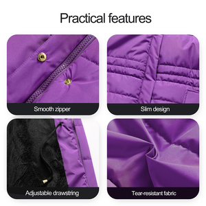 Chaqueta Parka Acolchada para Mujer, Abrigo Cálido con Capucha para Invierno, Resistente al Agua, Ropa Exterior de Moda, Proveedor Mayorista, Repelente al Agua - Product Image 5
