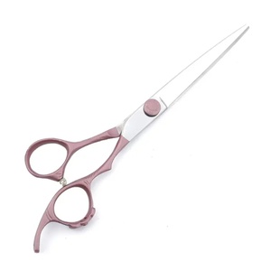 Ciseaux de coiffure professionnels, lame en acier inoxydable, manche rose, longs, pour droitiers, pour usage en salon - Product Image 5