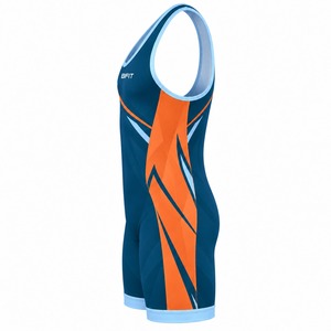 Singlet de Lucha Libre para Hombre, Sublimado, Tejido Elástico, Ajuste Atlético, Uniforme de Una Pieza para Entrenamiento y Competencia - Product Image 3