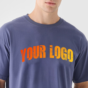 Camisetas de Cuello Redondo para Hombre, Estilo Casual, Corte Holgado, 100% Algodón, Personalizables con su Logotipo, para Verano, Estilo Urbano, OEM - Product Image 3