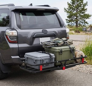 Porte-bagages de remorque robuste 500 lb, panier de chargement arrière en acier pour récepteur de 2 po, pour SUV, camion, voiture GAPGAR004 - Product Image 1