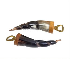 Abridor de Botellas Vintage Pulido e Impermeable con Mango de Cuerno de Búfalo Natural y Diseño de Cabeza de Animal para Bar y Cocina - Product Image 4