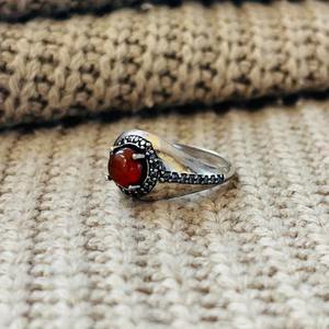 Trendy wholesale Fashion Carnelian Brass <b>Ring</b> Solitaire <b>Ring</b> Silver Plated Vintage Tribal <b>Ring</b> <b>Statement</b> Handmade Bulk <b>Ring</b> - Product Image 3