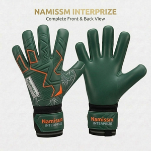 Goalkeeper Gloves Model Pu Leather Full Finger Non Slip Breathable Adjustable Wrist Strap USA GoalKeeper Gloves - Product Image 2