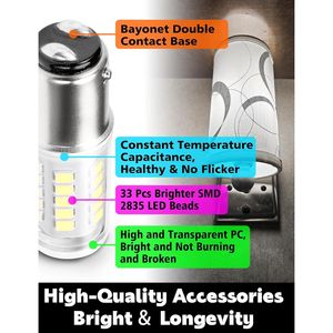 Ampoules LED blanches 12V-24V à double contact avec base baïonnette DC 5W 1004 1076 1176 90 1130 S8 68 78 96 pour voiture, remorque, camping-car - Product Image 3