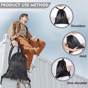 Bolsa Deportiva con Cordón y Logotipo Personalizado, Mochila Deportiva con Cierre, Bolsa con Cordón para Correr, Entrenamiento y Viajes - Product Image 4